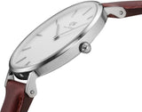Daniel Wellington Classic Petite St Mawes White Dial Brown Leather Strap Watch For Women - DW00100187 Buy Now By Daniel Wellington