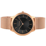 Calvin Klein Minimal Black Dial Rose Gold Mesh Bracelet Watch for Men - K3M2162Y Buy Now By Calvin Klein