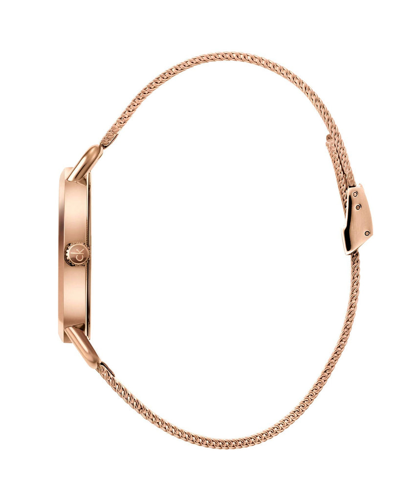 Calvin Klein Even White Dial Rose Gold Mesh Bracelet Watch for Women - K7B23626 Buy Now By Calvin Klein