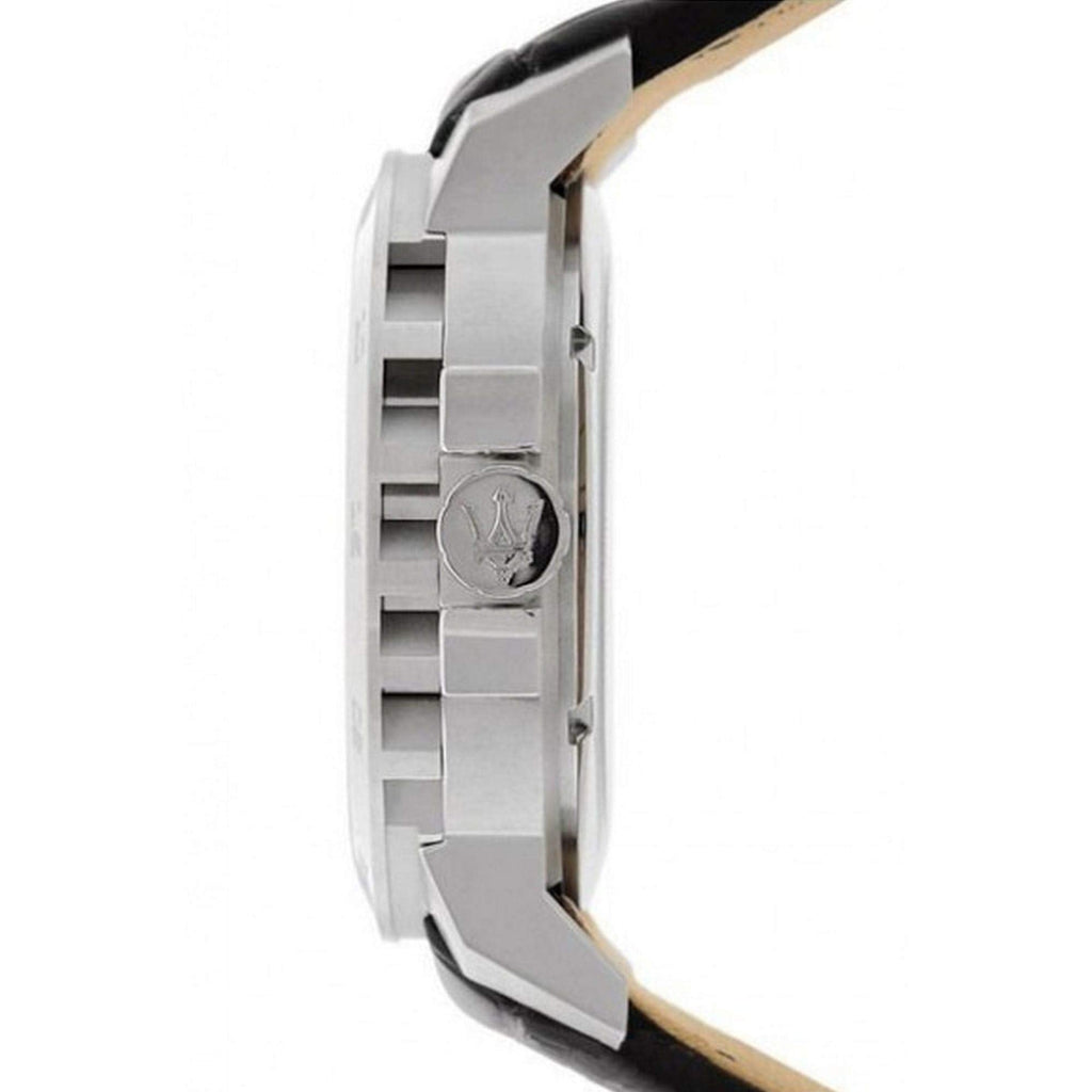 Maserati Ingegno Automatic Black Skeleton Dial Black Leather Strap Watch For Men - R8821119002 Buy Now By Maserati