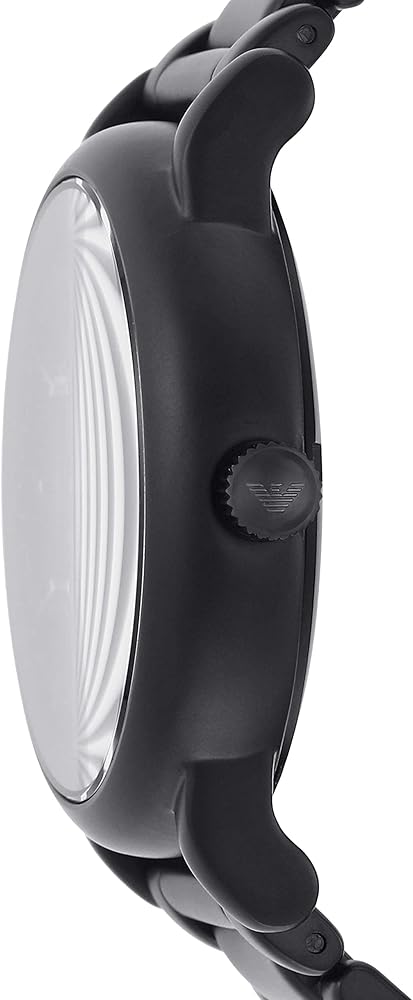 Emporio Armani Meccanico Skeleton Black Dial Black Steel Strap Watch For Men - AR60045 Buy Now By Emporio Armani