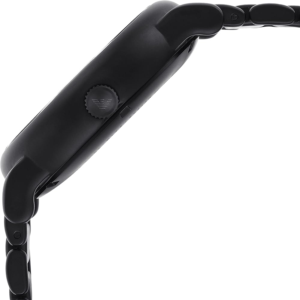 Emporio Armani Meccanico Skeleton Black Dial Black Steel Strap Watch For Men - AR60045 Buy Now By Emporio Armani