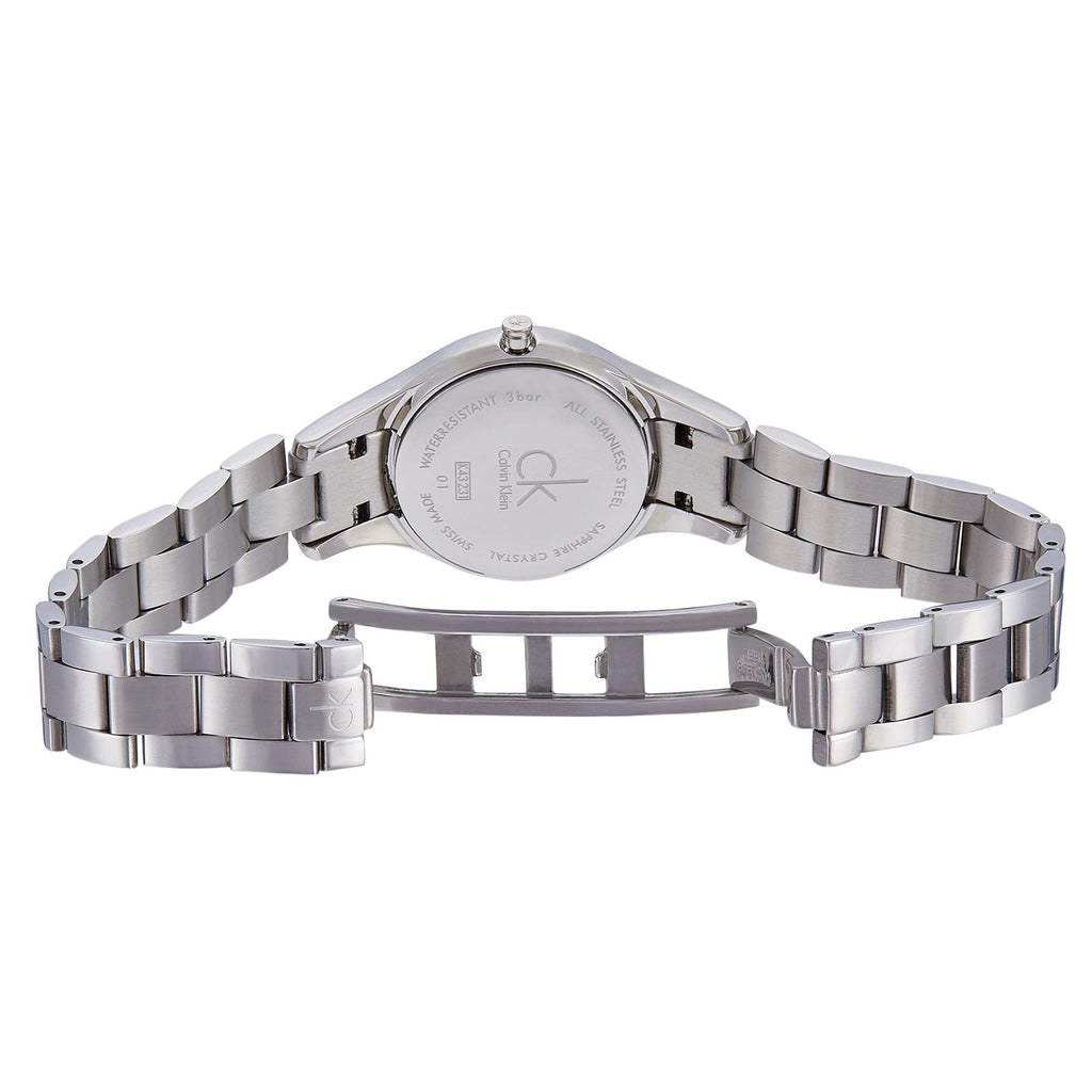 Calvin Klein Simplicity Diamonds Black Dial Silver Steel Strap Watch for Women - K4323102 Buy Now By Calvin Klein