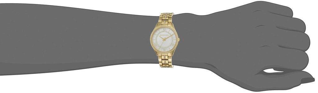 Michael Kors Lauryn Mother of Pearl White Dial Gold Steel Strap Watch for Women - MK3899 Buy Now By Michael Kors