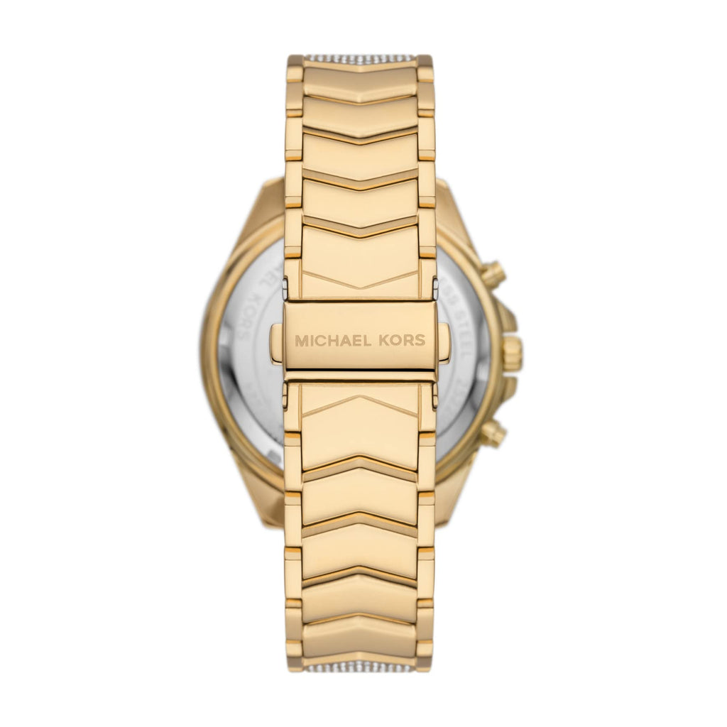 Michael Kors Whitney Chronograph Black Dial Gold Steel Strap Watch for Women - MK7224 Buy Now By Michael Kors