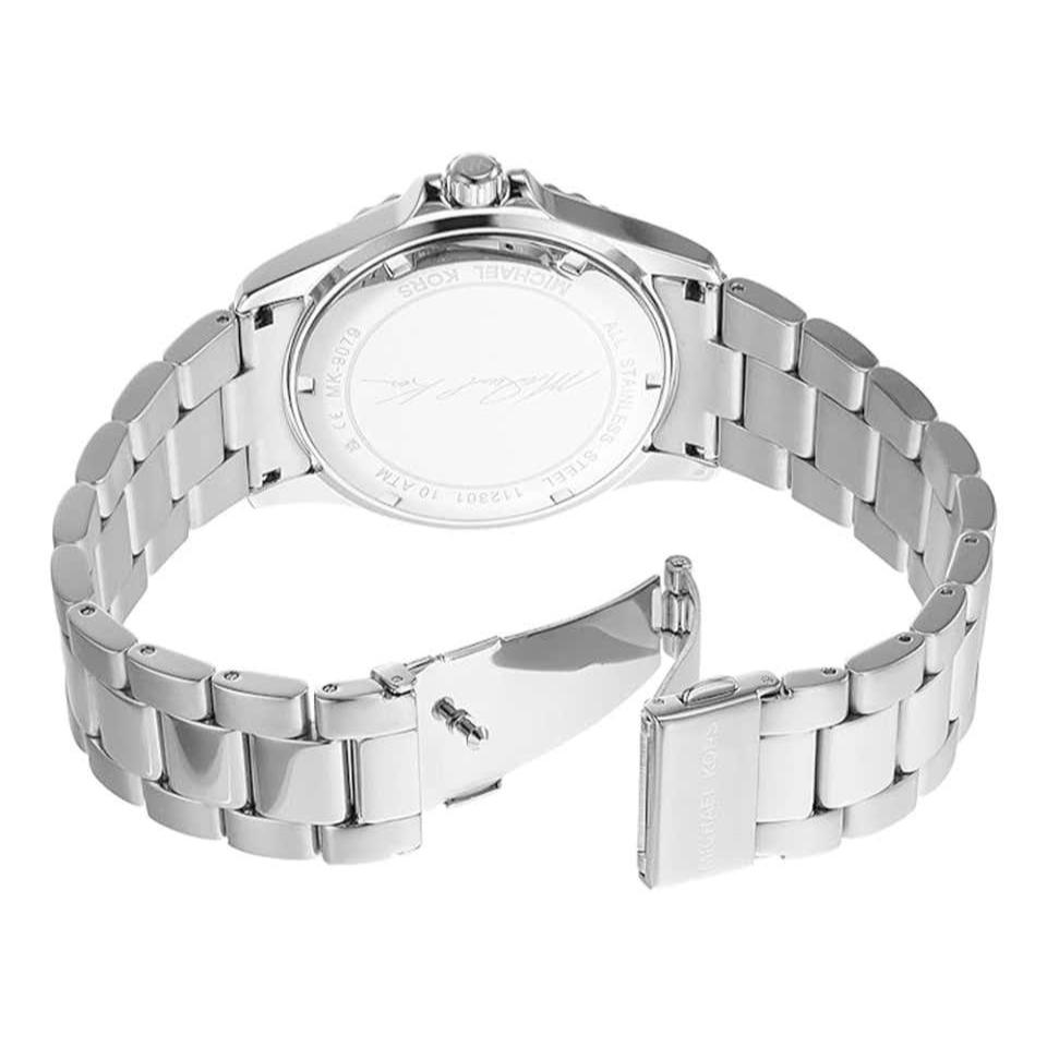 Michael Kors Everest Three-Hand Blue Dial Silver Steel Strap Watch For Men - MK9079 Buy Now By Michael Kors