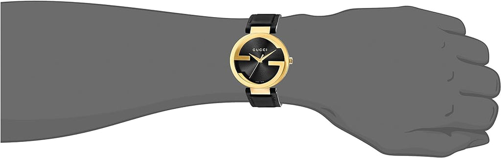 Gucci G Interlocking Grammy Special Edition Black Dial Black Leather Strap Watch For Men - YA133212 Buy Now By Gucci