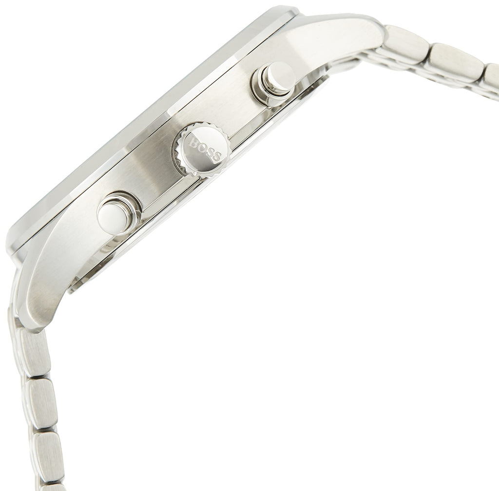 Hugo Boss Associate Black Dial Silver Steel Strap Watch for Men - 1513869 Buy Now By Hugo Boss