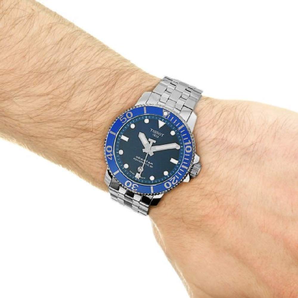 Tissot Seastar 1000 Powermatic 80 Blue Dial Silver Steel Strap Watch For Men - T120.407.11.041.00 Buy Now By Tissot