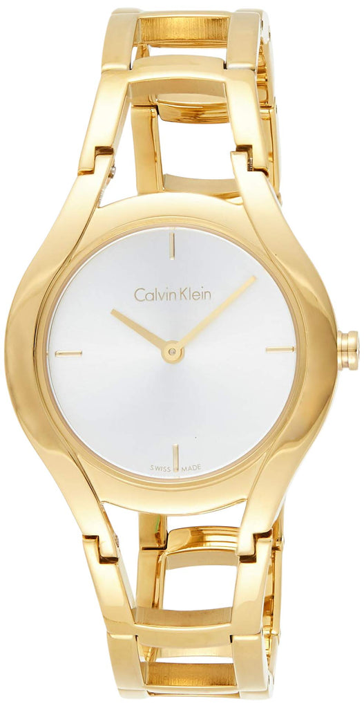 Calvin Klein Class White Dial Gold Steel Strap Watch for Women - K6R23526 Buy Now By Calvin Klein