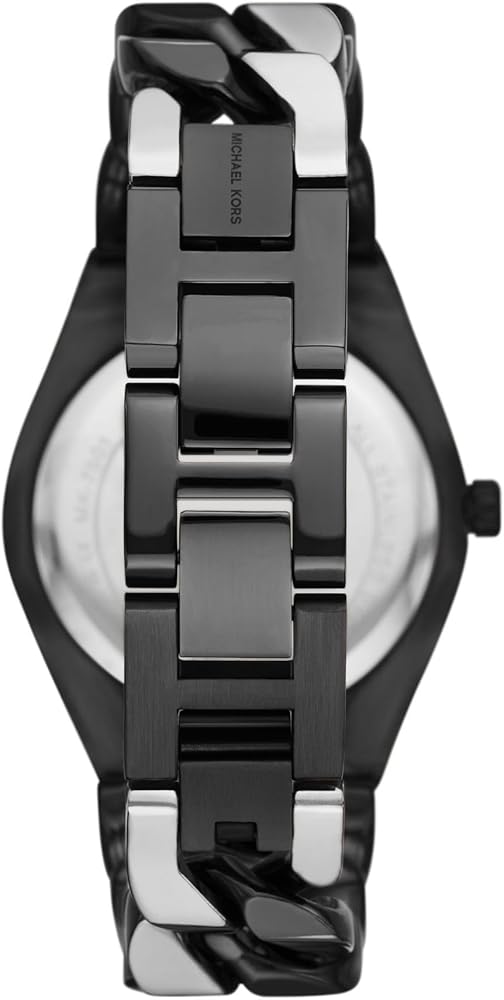 Michael Kors Lennox Analogue Black Dial Two Tone Steel Strap Watch for Women - MK7502 Buy Now By Michael Kors
