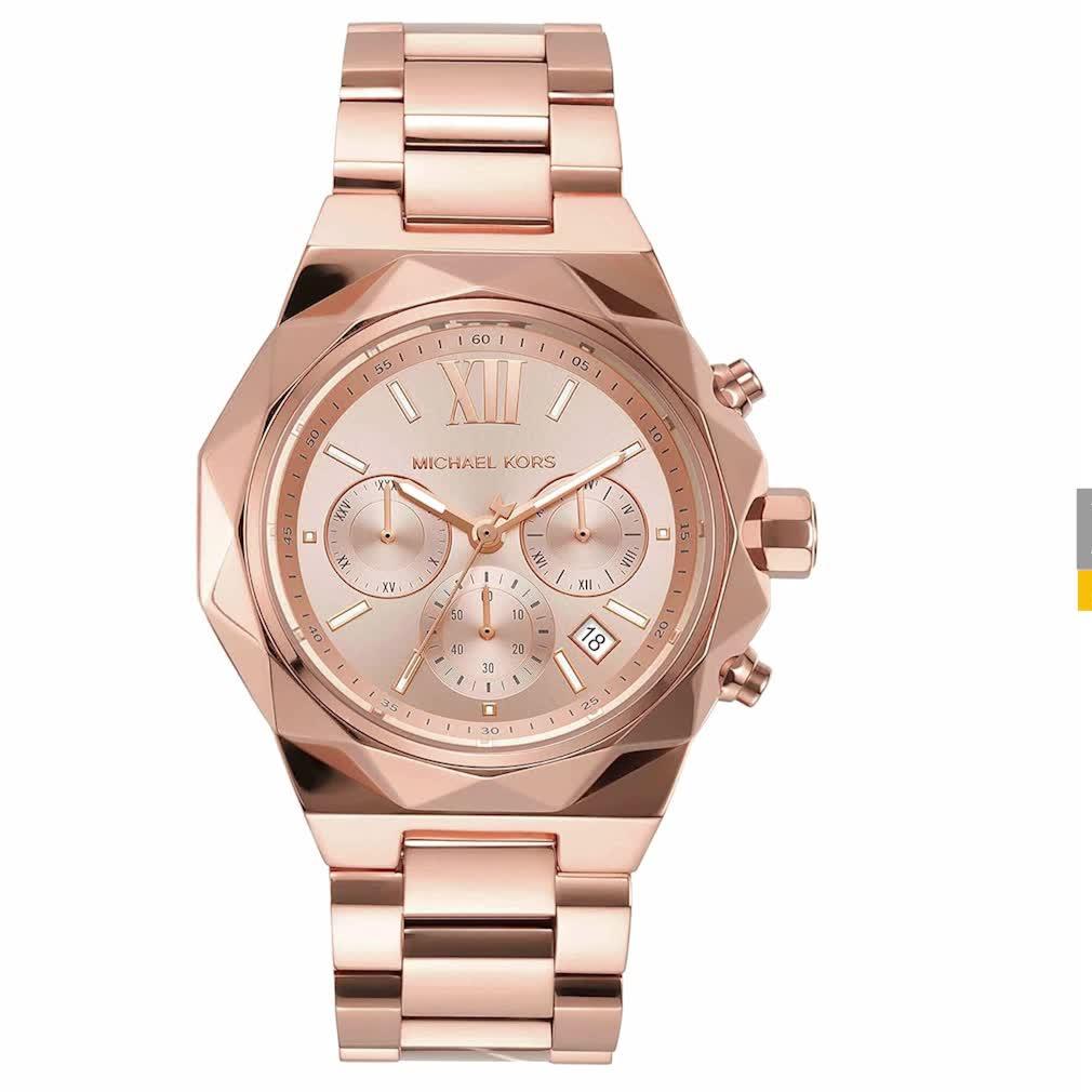 Michael Kors Raquel Analog Rose Gold Dial Rose Gold Steel Strap Watch For Women - MK4688 Buy Now By Michael Kors