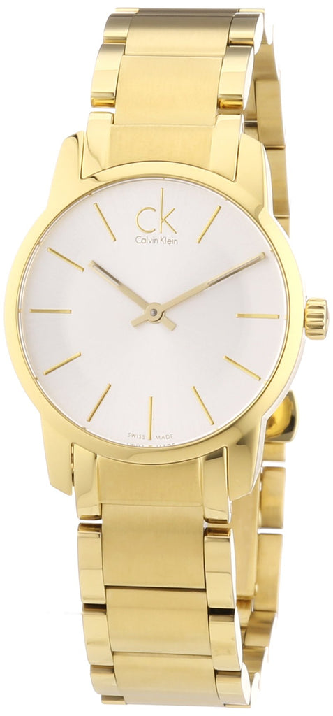 Calvin Klein City White Dial Gold Steel Strap Watch for Women - K2G23546 Buy Now By Calvin Klein