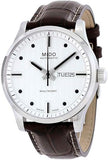 Mido Multifort Automatic Silver Dial Black Leather Strap Watch For Men - M005.430.16.031.80 Buy Now By Mido