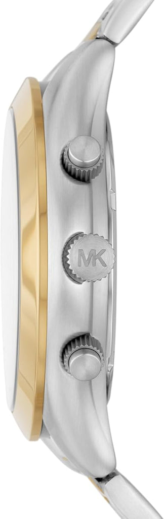 Michael Kors Slim Runway Chronograph White Dial Two Tone Steel Strap Watch For Women - MK8986 Buy Now By Michael Kors