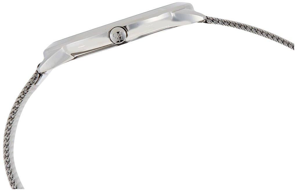 Calvin Klein Surround Black Dial Silver Mesh Bracelet Watch for Men - K3W21121 Buy Now By Calvin Klein