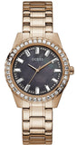 Guess Sparkler Diamonds Black Dial Rose Gold Steel Strap Watch for Women - GW0111L3 Buy Now By Guess