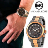 Michael Kors Runway Chronograph Grey Dial Two Tone Steel Strap Unisex Watch - MK8189 Buy Now By Michael Kors