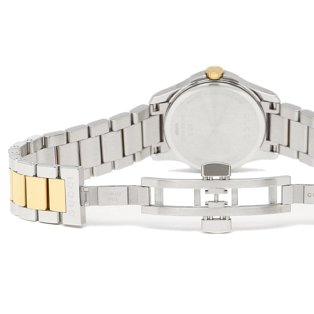 Gucci G Timeless Quartz Silver Dial Two Tone Steel Strap Watch For Women - YA126531 Buy Now By Gucci