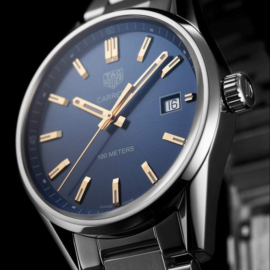 Tag Heuer Carrera Quartz Blue Dial Silver Steel Strap Watch for Women - WAR1112.BA0601 Buy Now By Tag Heuer