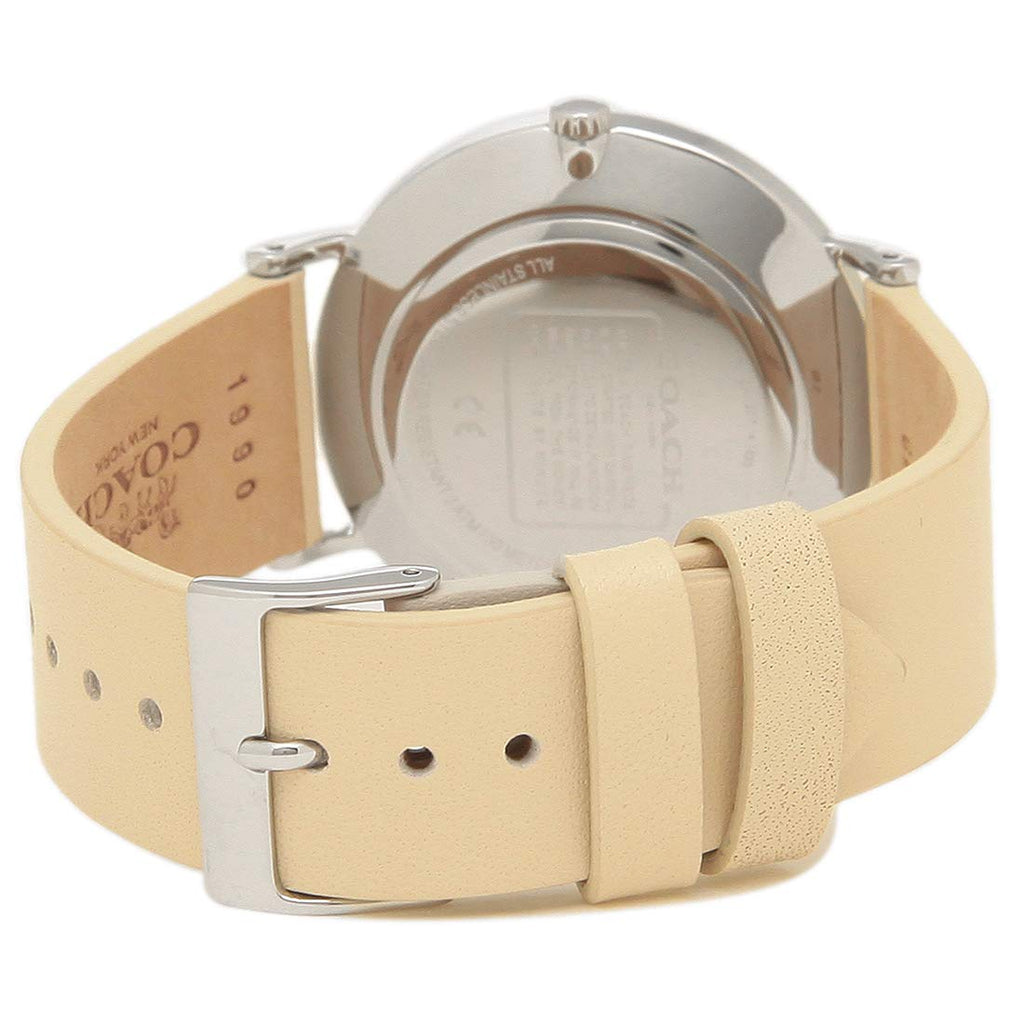 Coach Perry Beige Floral Dial Beige Leather Strap Watch for Women - 14503293 Buy Now By Coach
