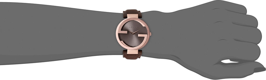 Gucci Interlocking Brown Dial Brown Leather Strap Watch For Women - YA133309 Buy Now By Gucci