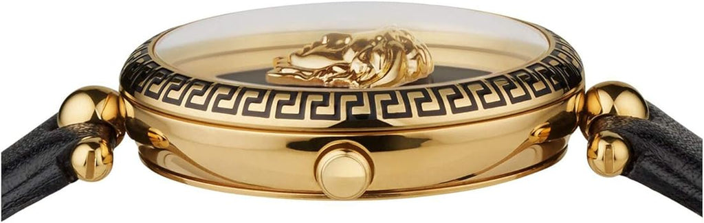 Versace Palazzo Empire Black Dial Black Leather Strap Watch for Women - VCO020017 Buy Now By Versace