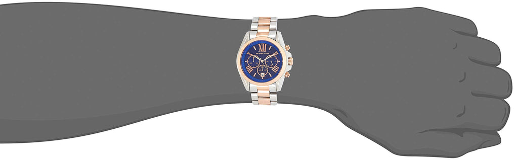 Michael Kors Bradshaw Blue Dial Two Tone Steel Strap Watch for Women - MK5606 Buy Now By Michael Kors