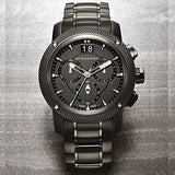Burberry Endurance Chronograph Quartz Black Dial Black Steel Strap Watch For Men - BU9801 Buy Now By Burberry