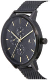 Armani Exchange Cayde Chronograph Black Dial Black Mesh Strap Watch For Men - AX2716 Buy Now By Armani Exchange