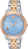Versace Audrey Quartz Blue Dial Two Tone Steel Strap Watch for Women - VELR00619 Buy Now By Versace