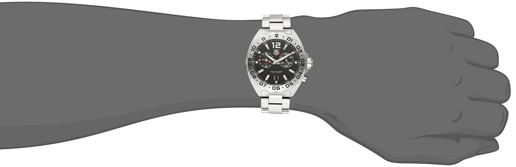 Tag Heuer Formula 1 Black Dial Silver Steel Strap Watch for Men - WAZ111A.BA0875 Buy Now By Tag Heuer