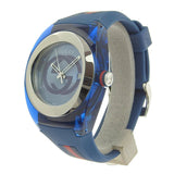 Gucci Sync XXL Quartz Blue Dial Blue Rubber Strap Watch For Men - YA137104 Buy Now By Gucci