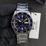 Seiko 5 Sports Automatic Blue Dial Silver Steel Strap Watch for Men - SRPK97K1