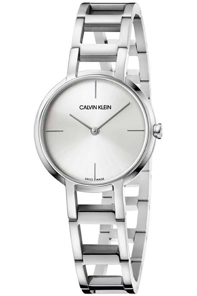 Calvin Klein Dainty Silver Dial Silver Steel Strap Watch for Women - K7L23146 Buy Now By Calvin Klein