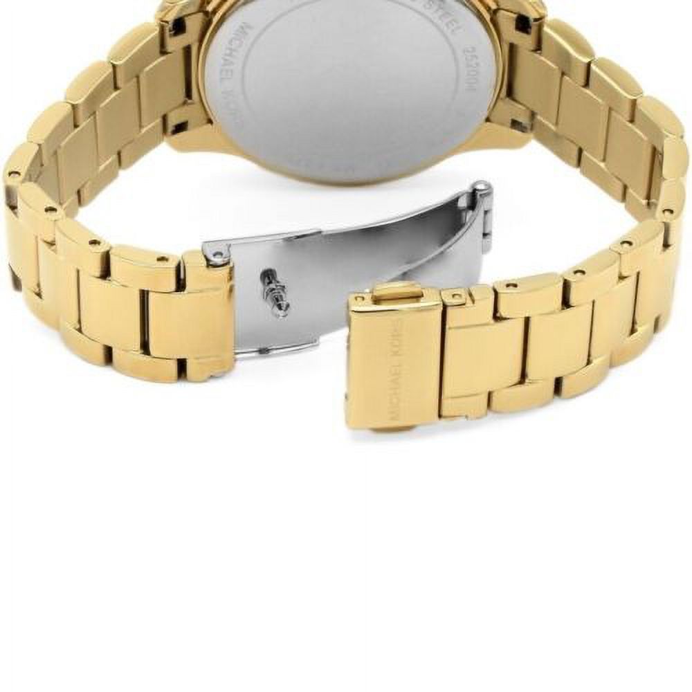 Michael Kors Layton Three Hand Mother of Pearl White Dial Gold Steel Strap Watch For Women - MK6870 Buy Now By Michael Kors