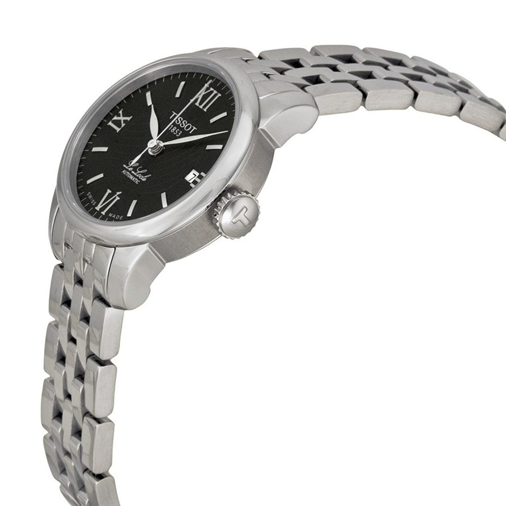 Tissot Le Locle Automatic Small Lady Black Dial Silver Steel Strap Watch For Women - T41.1.183.53 Buy Now By Tissot