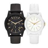 Armani Exchange Outerbanks Chronograph Black Dial Black Steel Strap Watch For Men - AX7105 Buy Now By Armani Exchange