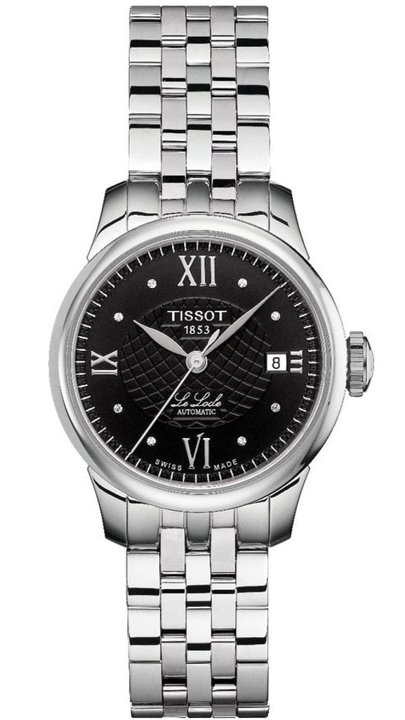 Tissot Le Locle Automatic Lady Black Dial Silver Steel Strap Watch For Women - T41.1.183.56 Buy Now By Tissot