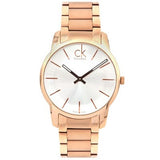 Calvin Klein City White Dial Rose Gold Steel Strap Watch for Men - K2G21646 Buy Now By Calvin Klein