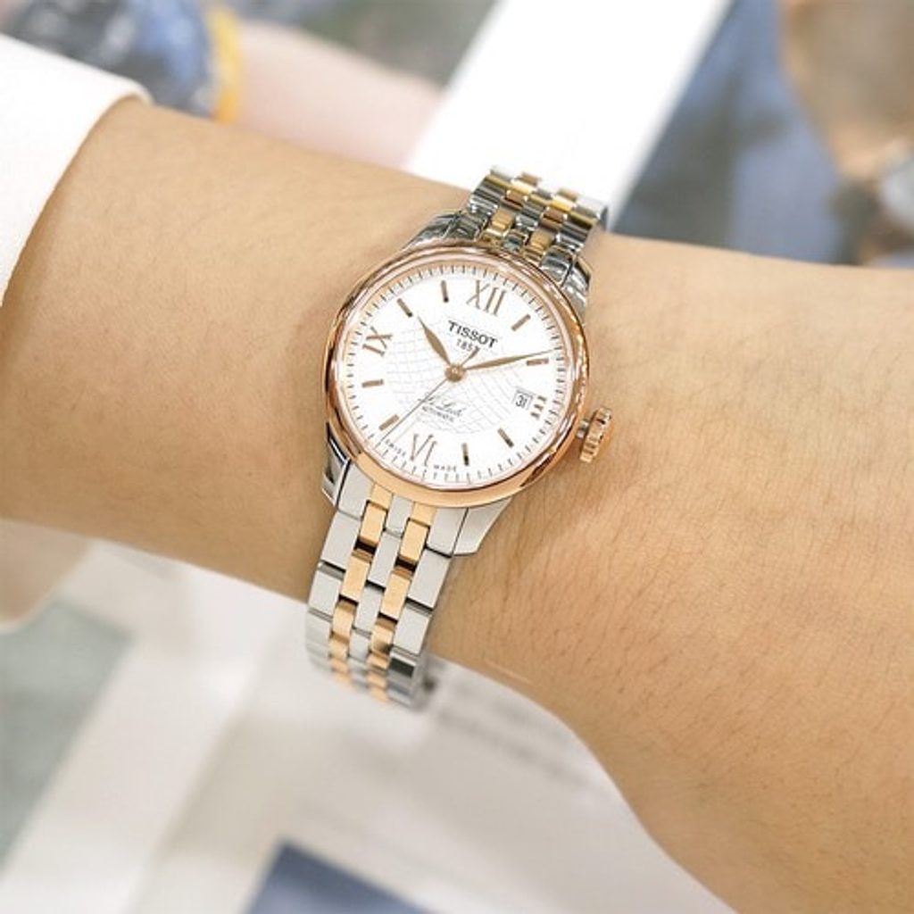 Tissot Le Locle Automatic Small Lady Silver Dial Two Tone Steel Strap Watch For Women - T41.2.183.33 Buy Now By Tissot