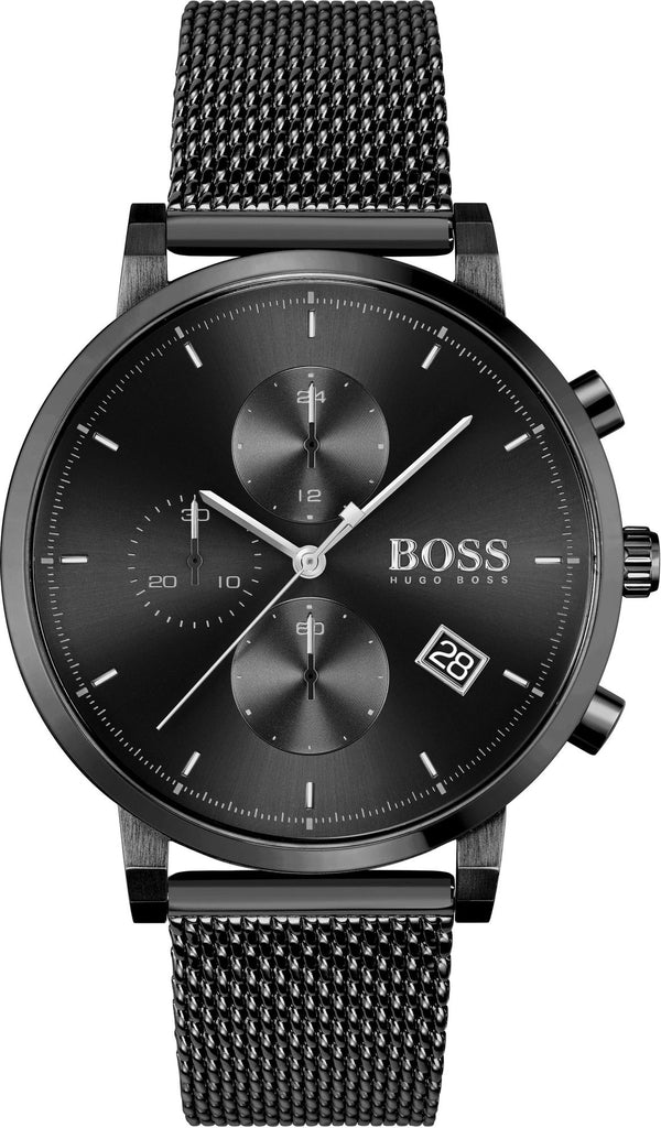Hugo Boss Integrity Black Dial Black Mesh Bracelet Watch for Men - 1513813 Buy Now By Hugo Boss