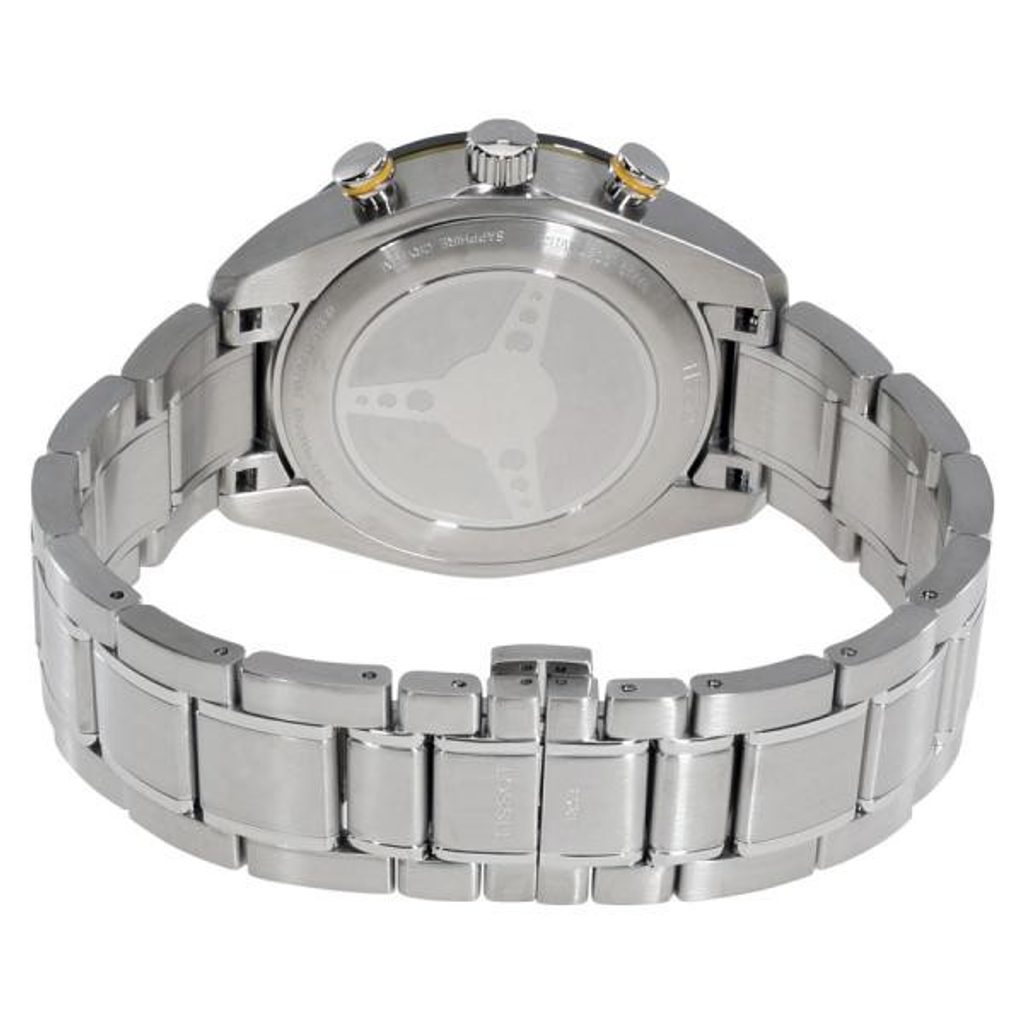 Tissot PRS 516 Chronograph Black Dial Silver Steel Strap Watch For Men - T100.417.11.051.00 Buy Now By Tissot