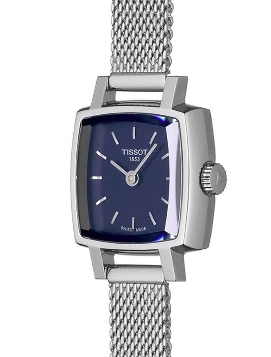 Tissot Lovely Square Blue Dial Silver Mesh Bracelet Watch For Women - T058.109.11.041.00 Buy Now By Tissot