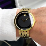 Movado Esperanza Museum 39mm Black Dial Stainless Steel Watch For Men - 0607059 Buy Now By Movado