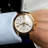 Tissot Quickster Chronograph White Dial Brown Leather Strap Watch For Men - T095.417.36.037.02 Buy Now By Tissot