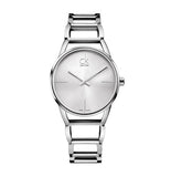 Calvin Klein Stately White Dial Silver Steel Strap Watch for Women - K3G23126 Buy Now By Calvin Klein