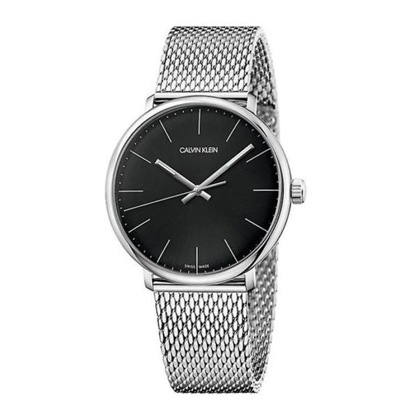 Calvin Klein High Noon Black Dial Silver Mesh Bracelet Watch for Men - K8M21121 Buy Now By Calvin Klein