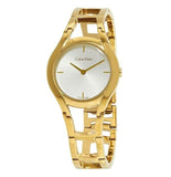 Calvin Klein Class White Dial Gold Steel Strap Watch for Women - K6R23526 Buy Now By Calvin Klein