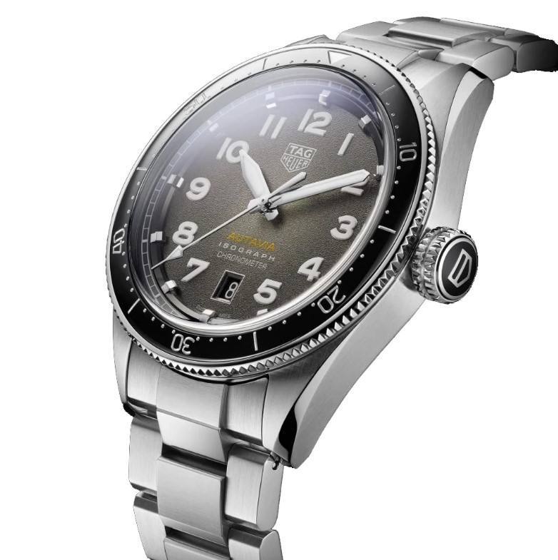 Tag Heuer Autavia Automatic Grey Dial Silver Steel Strap Watch for Men - WBE5114.EB0173 Buy Now By Tag Heuer